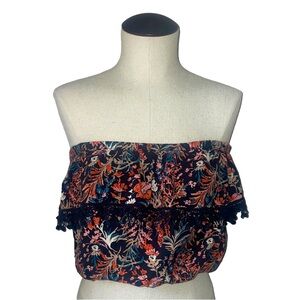 Floral Tube Top Blouse